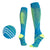 Professional sports pressure socks, running jump rope high leg socks, reflective striped cycling compression socks at night