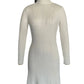 Solid Color Tight Long Sleeved Knitted Dress Women's New Autumn Winter Pullover Elegant Wrap Buttocks Dresses