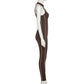 Autumn Velvet Fitness Zipper Sleeveless Stripe Long Jumpsuit For Women Playsuit New 2021Casual Street Skinny Rompers