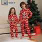 Print Pajamas for Family of Four Christmas Theme Parent-Child Matching Outfits,