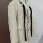 Colorblock Spliced Sequins Blazer For Womrn Notched Collar Long Sleeve Patchwork Pockets Casual Blazers Female New
