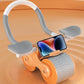 New Design Indoor Home Exercise Flat Elbow Supporter 2 Wheel Ab Trainer Automatic Rebound Abdominal Wheel Roller