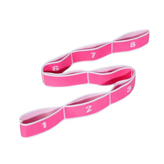 Yoga Pull Strap Belt Polyester Latex Elastic Latin Dance Stretching Band Loop Yoga Pilates GYM Fitness Exercise Resistance Bands